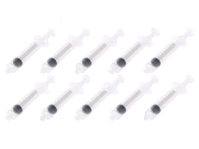 Spuit; 10ml; transparante; Luer Lock; polypropyleen; 10st. Spuit; 10ml; transparante; Luer Lock; polypropyleen; 10st.